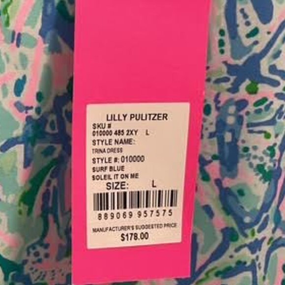 Lilly P dress. Large NWT - Picture 3 of 4